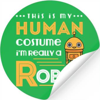 Discover Robot Human Costume Stickers