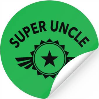 Discover Super Uncle Stickers