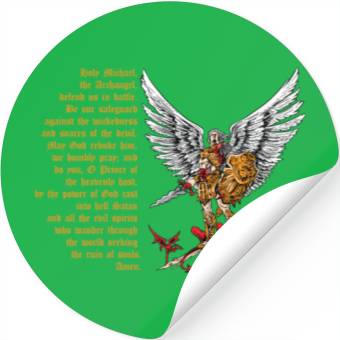 Discover Saint Michael Stickers for men prayer catholic church