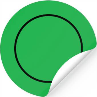 Discover Circle 1 shape Stickers