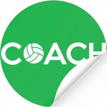Discover Volleyball Coach Stickers