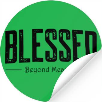 Discover blessed beyond measure math Stickers