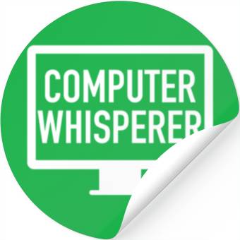 Discover Computer Whisperer Tech Support IT Support IT Nerd Stickers