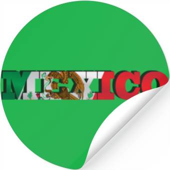 Discover Mexico Mexican Flag Stickers