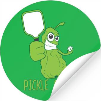 Discover Pickleball Funny Pickle Power Stickers