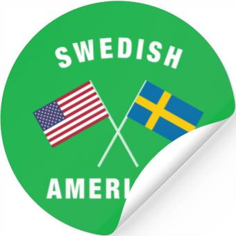 Discover Swedish American Flag Stickers