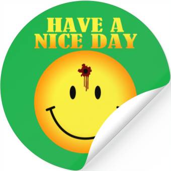 Discover smiley face bullet hole Stickers