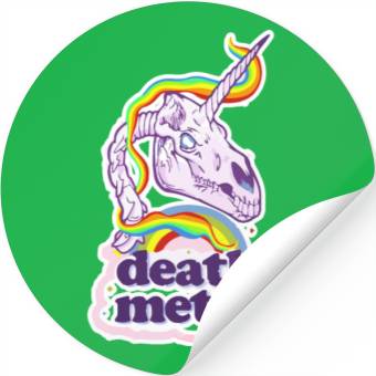 Discover Death Metal Unicorn Stickers