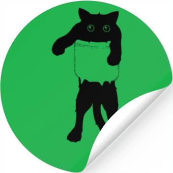 Discover Cat in pocket Stickers