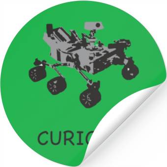 Discover Curiosity Mars Rover Stickers