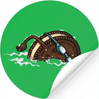 Discover Funny Swimming Oreo Stickers