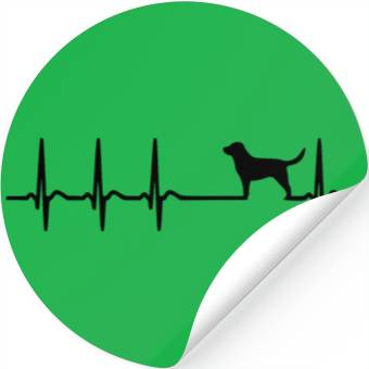 Discover labrador heartbeat Stickers