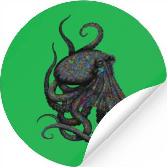 Discover Octopus Psychedelic Stickers