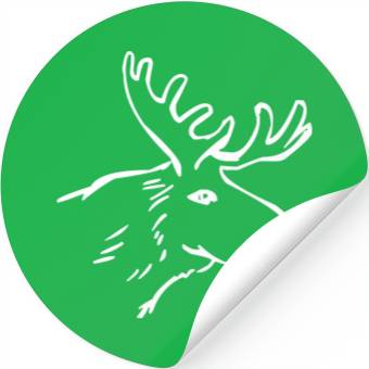 Discover Moose Illustration Stickers