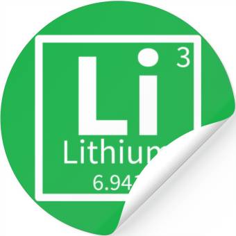 Discover Lithium — Periodic Table Element 3 Stickers