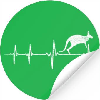 Discover Kangaroo Heartbeat Stickers
