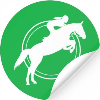 Discover Show Jumping Western Stickers