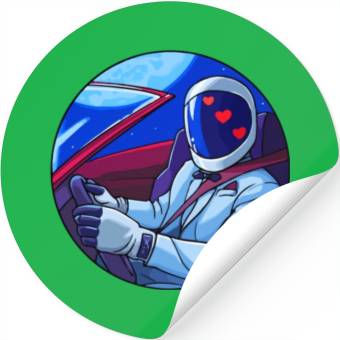 Discover SpaceX Tesla Starman Stickers