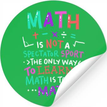 Discover Math Teacher Stickers