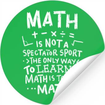 Discover Math Teacher Stickers