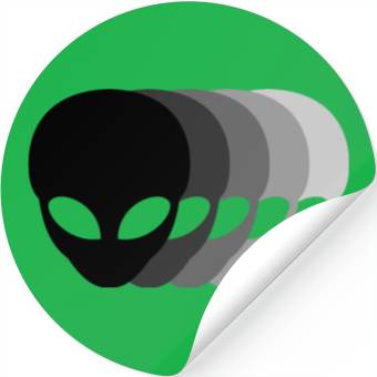 Discover Small Grey Aliens Stickers