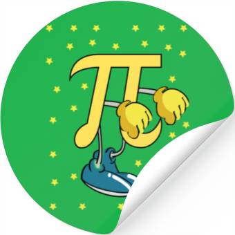 Discover Pi Flossing Funny Pi Day Stickers