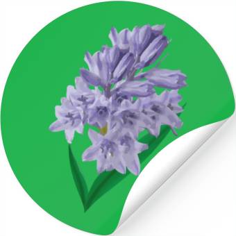 Discover Flower Spring Bluebell Violet - Gift Idea Stickers