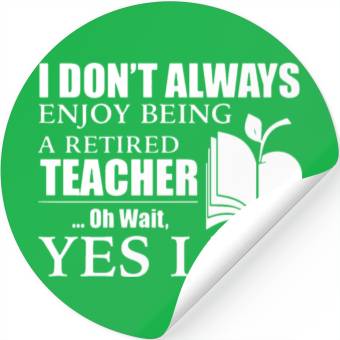 Discover Retired Teacher Stickers