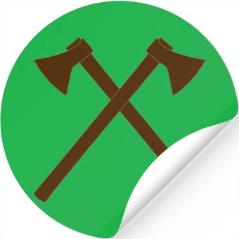 Discover Crossed Axe - Firefighter Axe - Vector Stickers
