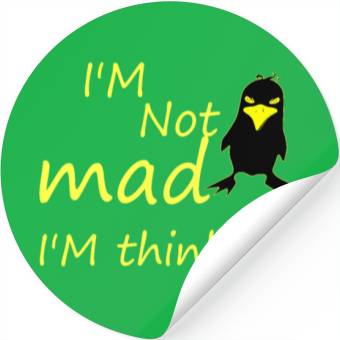 Discover I'm Not Mad I'm Thinking Cute Angry Bird Stickers