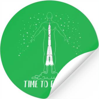 Discover Time To Explore Stickers Space Planets Sci Fi Occupy