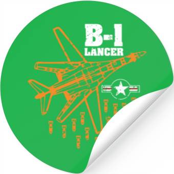 Discover B-1 Lancer Air Force Bomber Stickers