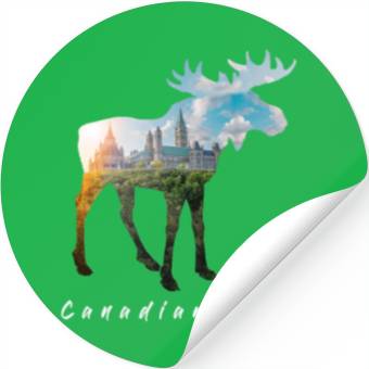 Discover Moose - Canadian Pride Stickers