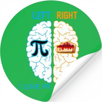 Discover I love Pi / Math icon / Pi / Pie / Math nerd Stickers