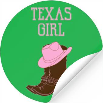 Discover Texas girl Stickers