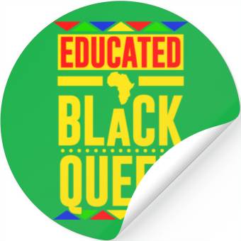 Discover Educated Black Queen Stickers