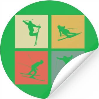 Discover Skiing Stickers