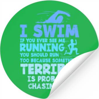 Discover Swimming Saying Stickers
