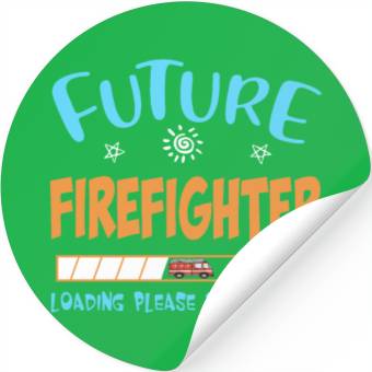 Discover Future youth firefighter loading please wait firef Stickers