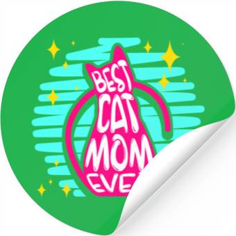 Discover Cat Mom Stickers