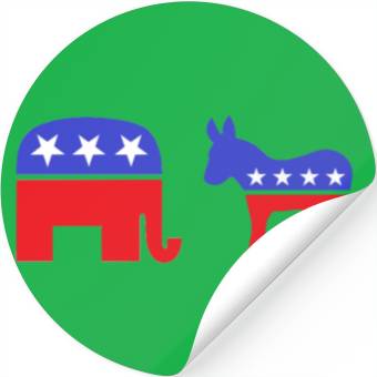 Discover Democrat Republican Stickers