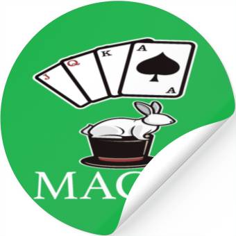 Discover Magic Magic Magic Card Trick Stickers