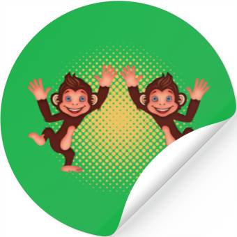 Discover MONKEY - Two Stickers