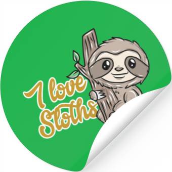 Discover Sloth Stickers