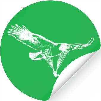Discover Paragliding Eagle Paraglider Stickers