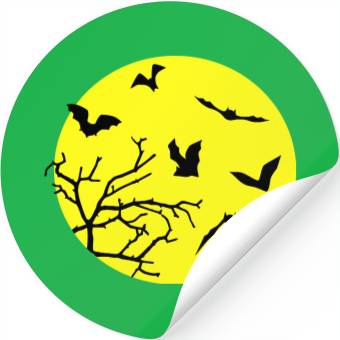 Discover Halloween bats Stickers