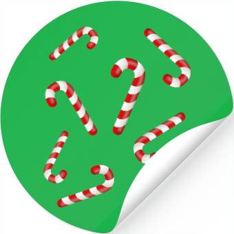 Discover Candy Canes Stickers