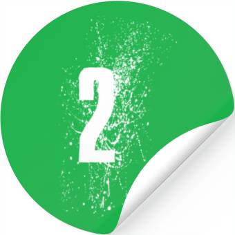 Discover 2 Number White Stickers