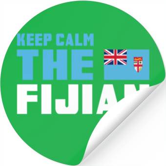 Discover Keep Calm Fiji / Gift Flag Stickers