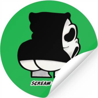 Discover Ghost creature scream or laugh Stickers